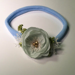 Chiffon Floral Nylon Headband Newborn